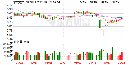 配资优秀配资门户 水发燃气：2024年净利润1.03亿元 同比增长27.46%