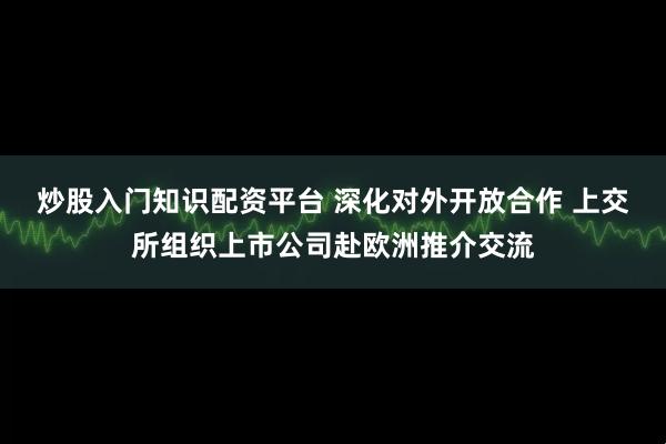 炒股入门知识配资平台 深化对外开放合作 上交所组织上市公司赴欧洲推介交流