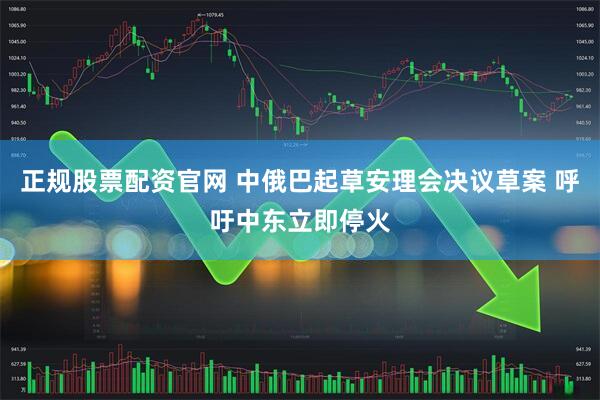 正规股票配资官网 中俄巴起草安理会决议草案 呼吁中东立即停火